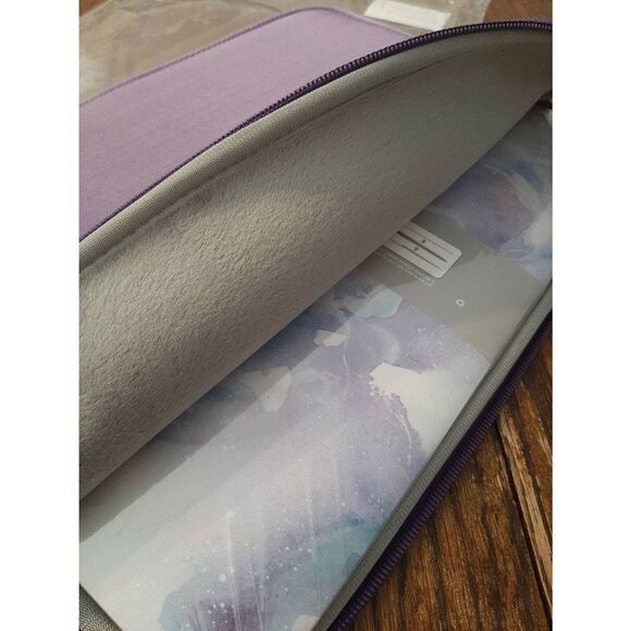 New Wocadi 5-in-1 Violet Floral MacBook Air 13 Sleeve Protection Kit - Picture 5 of 6